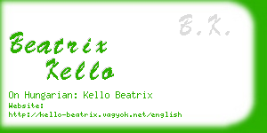 beatrix kello business card